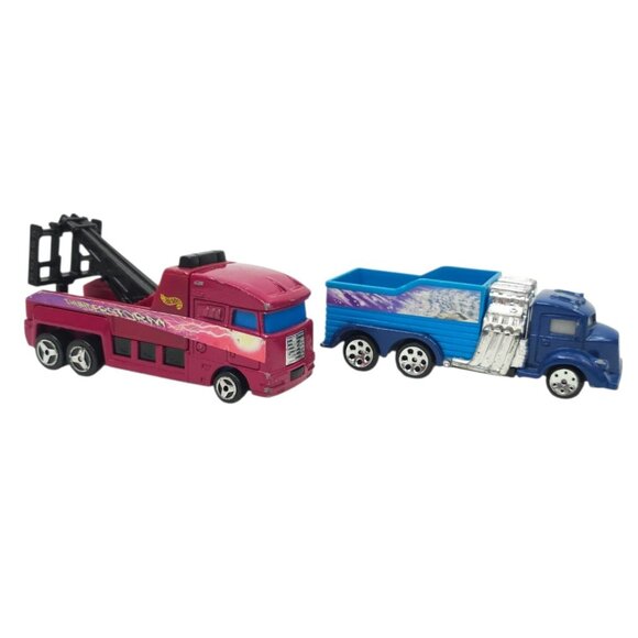Hot Wheels Haulers 1998 Thunderstorm Wrecker 1999 Dump Truck Diecast 1:43 Lot - Picture 2 of 9